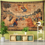 Viini kristliku kiriku seinavaip Kodu Boho dekoratsioon N&otilde;iakunst Seinakujundus Tilkuv seinakate Kristus Issand Ingel Seinavaip 150X200cm