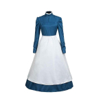 Howli liikuv loss Sophie n&ouml;&ouml;pidega mansetiga kleit Cosplay riietus m&uuml;tsiga Blue,S blue