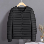 Meeste kerge kapuutsiga sulejope &ndash; p&uuml;stkrae, s&uuml;gis/talvine soojus, 50 samet Long Sleeve, M must