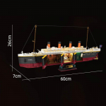 LAOS 66010 Titanic Ehitusklotside Mudel MOC Idee J&auml;&auml;m&auml;gi ja Laeva Klotsid Kokkupanekum&auml;nguasjad Poistele Kingituskomplekt