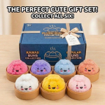 M&uuml;steerium pimekast pelmeeni squishy m&auml;nguasi Kawaii Bao sai pigistatav fidget sensoorne stressi leevendaja t&auml;iskasvanute laua kaunistus juhuslik v&auml;rv