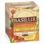 Basilur TeeMusta tee kotidPuuviljamaitseline sortiment 5 t&uuml;&uuml;pi (10 kotti) K&uuml;lmalt pruulitud j&auml;&auml;ga Ceylon Magic Fruit must tee 70715