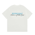 Ameerika trendikas br&auml;nd REPRESENT signatuurkirjadega l&uuml;hikeste varrukatega t-s&auml;rk meestele ja naistele Ameerika high street l&otilde;tvuse poolvarrukatega M valge