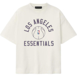 Fear of God Essentials Lakers x Barkley Hendricks 90ndate T-s&auml;rk Ivoor Naiste Topid Kreemjas 125BH262205F XXL white