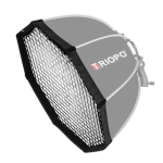 TRIOPO S65 L&auml;bim&otilde;&otilde;t 65cm K&auml;rgstruktuuri V&otilde;rk Kaheksanurkne Softbox Peegeldaja Hajuti Stuudio Speedlite V&auml;lklambi jaoks Softbox gray