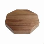 Tammepuidust alus Minimalistlik lihtne puidust alus Octagon 12x12x2cm brown