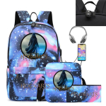 Hogwarts Legacy Tr&uuml;kitud Koolikoti Komplekt 3 tk: Seljakott &Otilde;larihm Pliiatsikott Oxfordi kang Kerge Veekindel Backpack Pencil Case