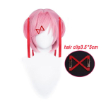 Natsuki Parukas Doki Doki Literature Club Cosplay Parukas Halloweeni jaoks Parukas ja Peakate One Size&Anime pink