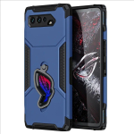 ROG Phone 5 &uuml;mbris p&otilde;rutuskindel ASUS ROG 5/Pro/Ultimate m&auml;ngutelefoni jaoks Kaas S&otilde;jaline kukkumiskaitse K&otilde;va PC tagak&uuml;lg Pehme TPU p&otilde;rkeraud Asus ROG Phone 6 Pro sinine