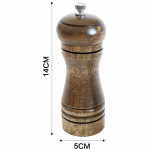 5-tollised puidust klassikalise soolaveskid k&auml;eshoitavad soola-pipraveskid v&uuml;rtsimaitsestamisveskid 1Pc