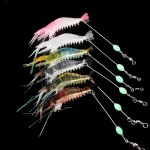 HENGJIA 6tk 5,3g/8cm helendav krevetts&ouml;&ouml;t Forell Bass Pike Pehmed helmega landid