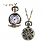 Unisex vintage &otilde;&otilde;nsa tuuleveski pronkskvartsist taskukella ripatsiga kaelakee mood