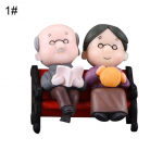 3 tk/komplekt vanavanemate paaritooli kujukesed DIY miniatuursed maastike kaunistused 3pcs