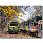 Teemantmaali tikandid Ristpistes T&auml;is&uuml;mmargused kivid Vana rongi maastiku kleebis 20X30CM