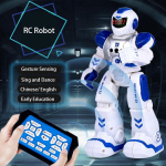 Lastele naljakas RC Smart Robot m&auml;nguasja kaugjuhtimispult Interaktiivne tantsimine ja laulmine k&otilde;ndimine sinine