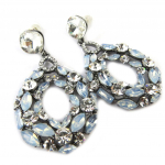 Lily-Crystal [P0219] &ndash; Opalestseeruvad valged Sissi disaink&otilde;rvar&otilde;ngad valge