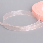 50 jardi/rull isetegemise organza paelaga kinkepakendamine 12 mm peopulmade kaunistamiseks