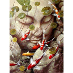 T&auml;ielik 5D Teemantmaal Magava Buddha kuju Tikand Ristpistes Kodukaunistus K&auml;sitsi valmistatud kingitus 25x30cm