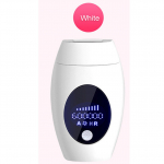 Mini 600000 Flash-p&uuml;siepilaator laseriga karvade eemaldamine kodumajapidamises kasutatavate p&uuml;sivate huulekarvade jaoks U.S., Europe and Britain valge