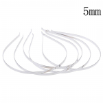 5 tk h&otilde;bedane peapael isetehtud metallist t&uuml;hi juuksepael Juukser&otilde;ngad k&auml;sit&ouml;&ouml; t&uuml;drukute peakatted 5mm