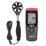 K&auml;eshoitav digitaalne anemomeetri professionaalne multifunktsionaalne anemograaf eemaldatava lisaventilaatoriga Black & Red