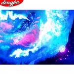 5D teemantmaal T&auml;ispuurimise &uuml;mmargune teemanttikandid Teemantkunst Kodukaunistus 20X30CM