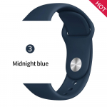 Silikoonrihm Apple Watchi rihma jaoks 44 mm 40 mm Iwatch rihm 38 mm 42 mm spordik&auml;ev&otilde;ru kummist kellarihm Apple Watchi jaoks 1 2 3 4 5 6 SE 38MM or 40MM