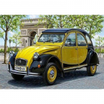 T&auml;ielik 5D Teemantmaaling Kollane auto teemanttikandid T&auml;ielik anime ristpistes komplektid Kodukaunistus K&auml;sitsi valmistatud kingitus Round 20x30cm