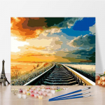 DIY maalimine numbrite j&auml;rgi Digitaalne &otilde;limaal Kodukaunistuse numbrid &Otilde;limaal &Otilde;limaal Hobid Kujutav kunst Numbrite maalimine 40x50cm no frame