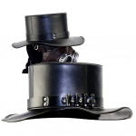 Moodsad kaunistused Festivali Katkudoktori Faux Top Steampunk Nahast M&uuml;ts Gooti M&uuml;ts Maskeraadikost&uuml;&uuml;mi Rekvisiidid