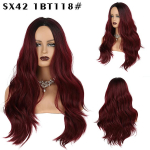 LISI HAIR naiste moodne pikad lainelised parukas ilma tukkideta Naturaalsest veelainest valmistatud s&uuml;nteetilisest kiust parukas naistele