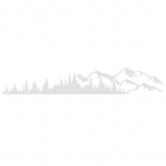 1 tk universaalsed vin&uuml;&uuml;lpuud Mountain Forest graafilised kleebised auto embleemi graafilise embleemi kleebise korpus must