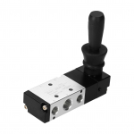 Pneumaatiline 3/8   PT 5-tee 3 asendiga &otilde;hu-k&auml;sihoovaga t&ouml;&ouml;tav ventiil Pneumaatiline klapp manuaalne &otilde;hk Type B