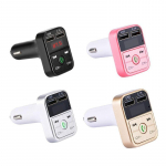 Auto Bluetooth FM-saatja juhtmevaba vabak&auml;e helivastuv&otilde;tja Automaatne MP3-m&auml;ngija 2.1A kahekordne USB-kiirlaadija Autotarvikud must