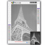 Teemantmaal T&auml;isruudukujuline Eiffeli torni kivid Teemanttikandid Maastik &Ouml;&ouml;mosaiik Kodukaunistus Full Square 50X70CM