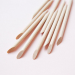 10 tk 7,5 cm manik&uuml;&uuml;ri t&ouml;&ouml;riist oranž pulk puidust m&auml;rk surnud naha surumine kahe otsaga puurpulk puhas k&uuml;&uuml;nelakk 10pcs