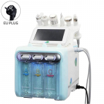 6 in 1 Small Bubble Oxygen Hydrafacial Machine Mikrodermoabrasioon n&auml;opuhastusaparaat Home Salon Spa Nahahooldusseade EU plug roheline
