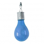 V&auml;listingimustes kasutatav v&auml;rviline p&auml;ikeseenergial t&ouml;&ouml;tav LED-lamp, pidu aiahoovi ripplamp sinine