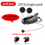 E1 Mootorrattakiiver Intercom Bluetooth5.0 juhtmevabad peakomplektid kahele s&otilde;itjale veekindel sisetelefon Moto v&auml;lis&otilde;iduks vabak&auml;emuusika Single Pack