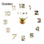 3D helendav seinakell peegelseinakleebised Loomingulised DIY kellad Eemaldatav kunstkleebis Kodukaunistus Elutuba Kuum kvartsn&otilde;el S