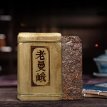 PU'ER TEA Lao Man E Pu-erh Tee telliskivi 2018 500g Ripe Puer Puer Shu Tee 500g