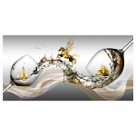 Moodne minimalistlik veiniklaasi l&otilde;uendi maalimine restorani baari kaunistus maalimine s&ouml;&ouml;gituba veinikapp seinakunsti plakat 50x100cm