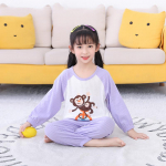 Laste puhkeriiete komplekt Pidžaama, pikkade varrukatega p&uuml;ksid, kaheosaline komplekt pidžaama 90cm sinine