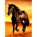 DIY Horse 5D Teemantmaal T&auml;isring puur Loom Teemanttikandid Ristpistes Mosaiik Komplektid Vaigust seina kunst Kodukaunistus Full Round 60x90CM