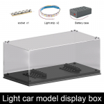 MOLD KING 27000 Tehnilised ehitusplokid Autoklotsid M&auml;nguasjad poistele Vitriin koos valgustuskomplektidega Lastele S&uuml;nnip&auml;evakingitused