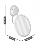 Vannitoa meigipeegel WC HD meigipeeglivaba 360 kraadi p&ouml;&ouml;rlev kokkupandav LED meigipeegel