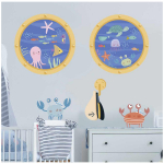 Les Tr&eacute;sors De Lily [A1566] - Mitmev&auml;rviline kleebiste leht  Hublots Fonds Marins  - 50x70 cm mitmev&auml;rviline