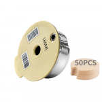 i CafilasUE2223 304 roostevabast terasest kohvikapsli &uuml;mbris t&auml;idetav filtri silikoonkate Bosch Tassimo masinale 60/180/200/220ml 180ML