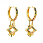 Naiste r&otilde;ngask&otilde;rvar&otilde;ngas Bohemian O-kujuline loominguline riisihelmed liialdatud tarvikud k&otilde;rvar&otilde;ngad OneSize roheline