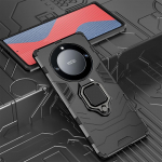 KEYSION p&otilde;rutuskindel armor &uuml;mbris Huawei Honor X9A 5G X9 silikoon+PC metallist r&otilde;ngasaluse telefoni tagakaas telefonile Honor Magic 5 4 Lite for Honor X9A 5G punane